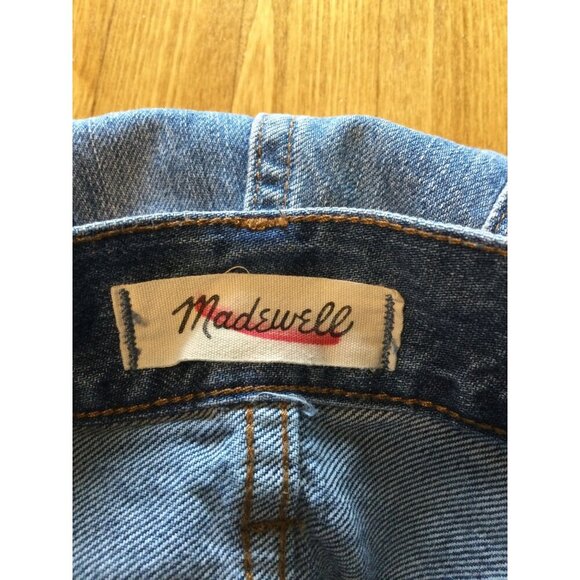 Madewell Womens Rigid Skinny Jeans Size 26 Medium Wash Distressed Denim - Picture 4 of 8